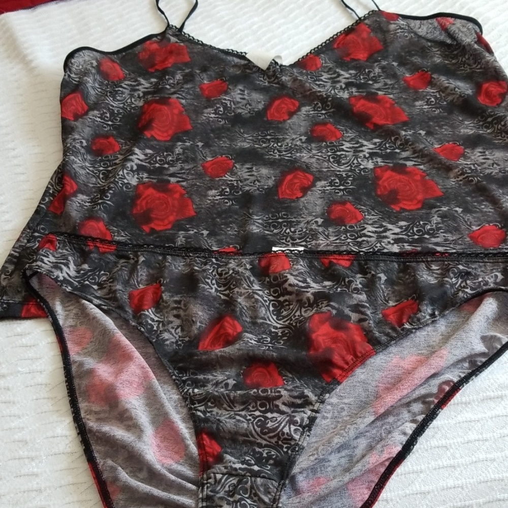 Tank with matching panty lingerie
